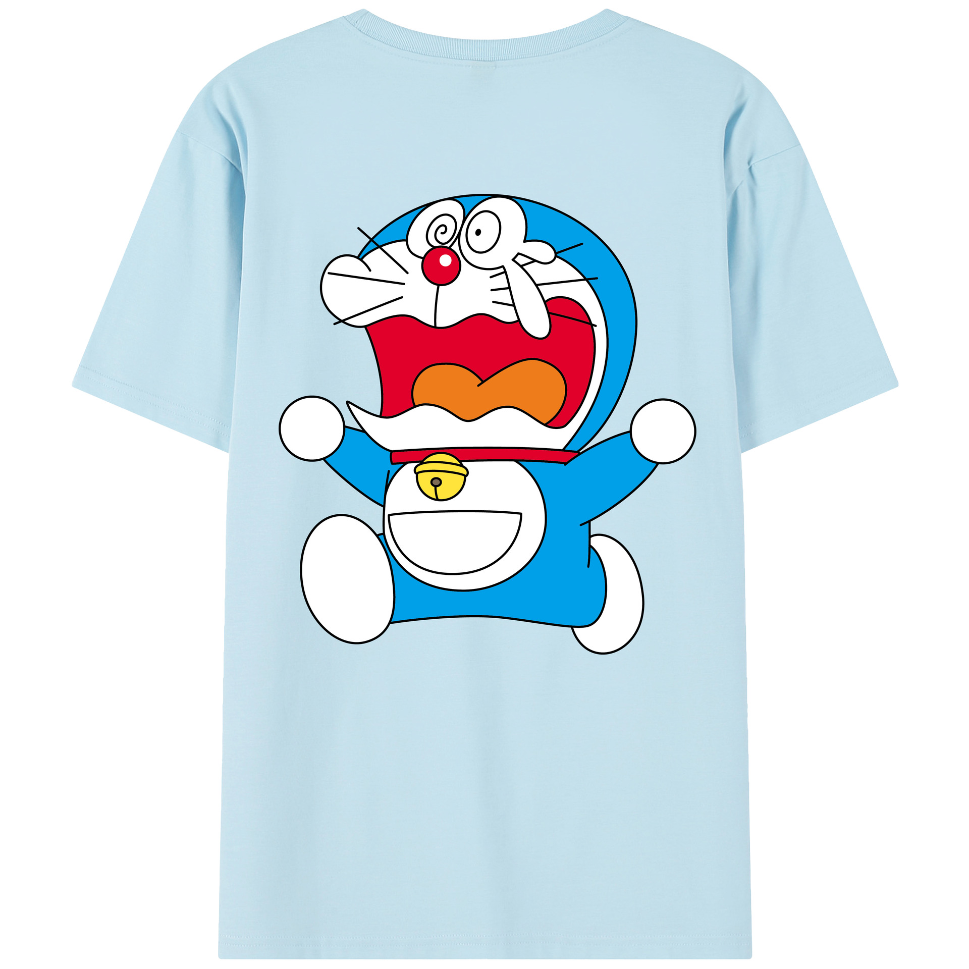 （画像用） ドラえもん Doraemon 綿100％半袖Tシャツ（背面プリント）